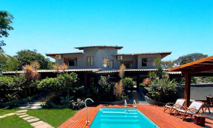 Arraial d'Ajuda Casa | Casa com Piscina em Arraial D'ajuda a 120 Metros da Praia