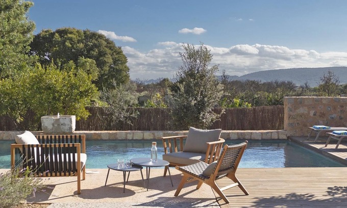 Consell Chalet De Esquí | Cas Padrins | Great design vacation home w/ pool | Consell | Bbq, AirCon, Garden