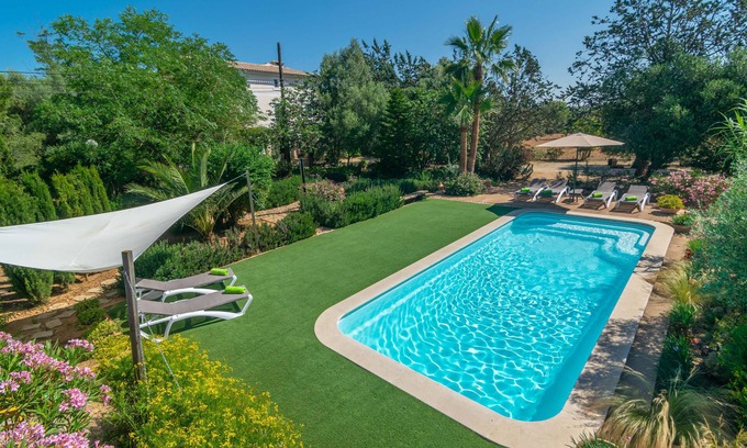 Santa Maria del Cami Villa | CAS PILOT - Villa con piscina privada en Santa Maria del Cami. WiFi Gratis