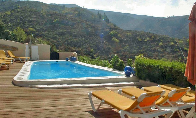 El Jaral Cabaña | Casa Azul con piscina compartida