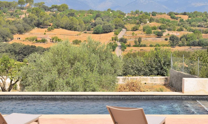 Mallorca Chalet De Esquí | Casa Bernadi 259 fantástica casa con piscina privada, impresionantes vistas, barbacoa y WiFI