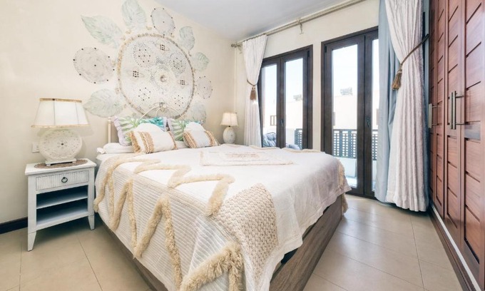 Puerto Calero Casa | Casa Bleu 2 floors ,2 bedrooms ,equipped kitchen ,balcony ,terrace and grill