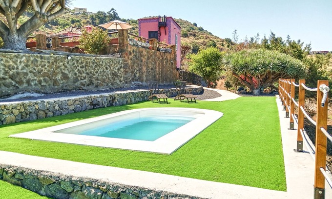 Villa de Mazo Cabaña | Casa Celeste, piscina con vistas panorámicas en el este de La Palma