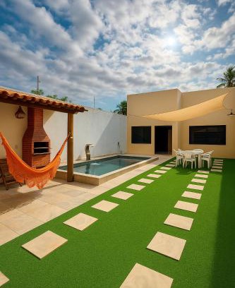 Juazeiro Casa | Casa Climatizada com Piscina e Área de Churrasco 400B