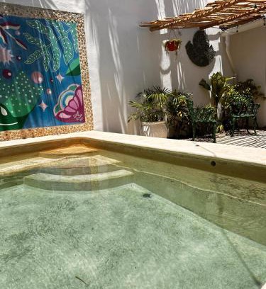 Barrio de Santiago Casa | Casa colonial con piscina en el centro de Merida