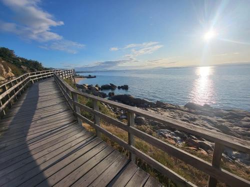 Dean Pequeno Casa | Casa con vistas al mar, playa 300 m, parking, wifi