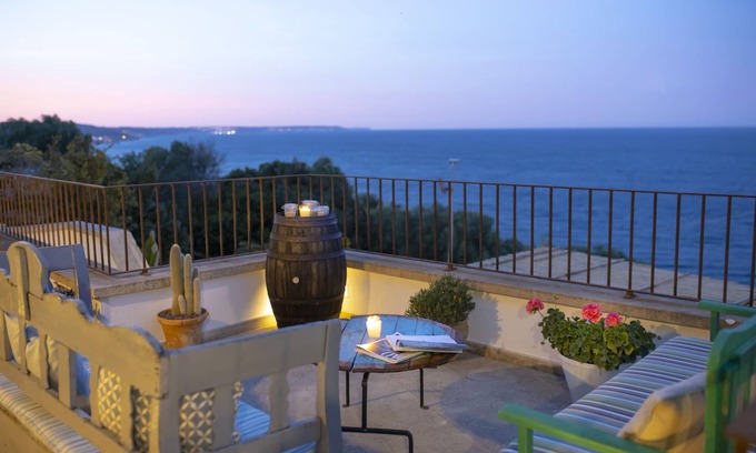 Tiggiano Cabaña | Casa De Vita - (impresionante vista de la costa)