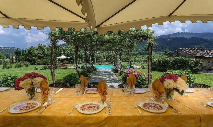 Badia Cantignano Apartamento | Encantadora villa a solo 7 km de lucca con piscina, barbacoa, gimnasio, aire acondicionado, wifi