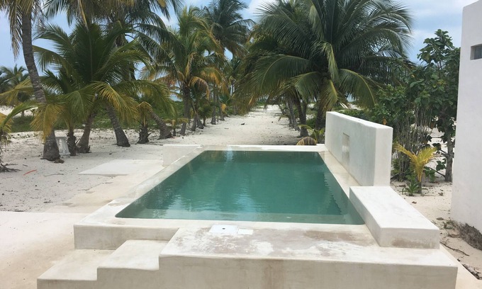 Telchac Puerto Casa | Casa del Palmar, en la playa, Telchac Puerto Yucatan