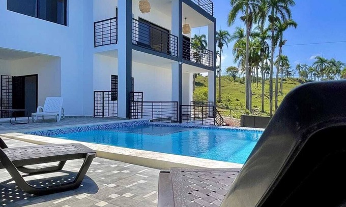 Cabrera Villa | CasaGrandview In Cabrera! Pool with jacuzzi, Basket, Dominoes table, firepit, AC