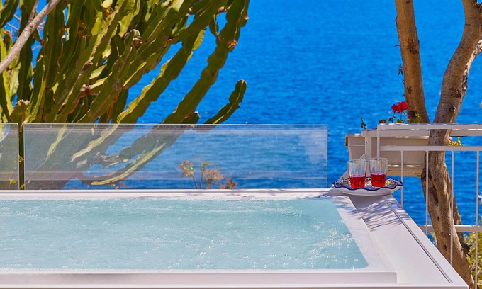 Santa Flavia Villa | Casa Mamà vista al mar con acceso directo a la playa