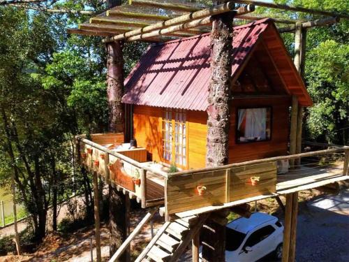 Santa Helena Chalet De Esquí | Casa na árvore com hidro, piscina, trilha, cavalo