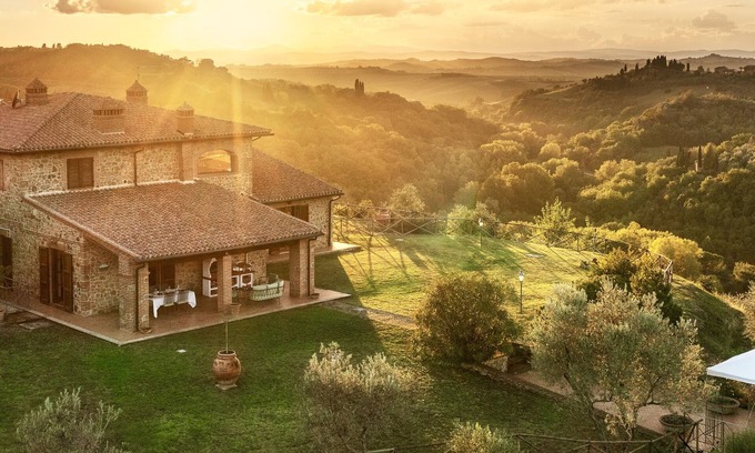 Castelmuzio Villa | Casa Ora d’Oro - PANORAMIC VIEWS / POOL / PRIVATE GARDEN
