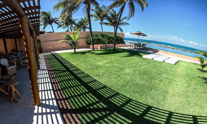 Barra de Sao Miguel Apartamento | Casa pé na areia com 05 suítes