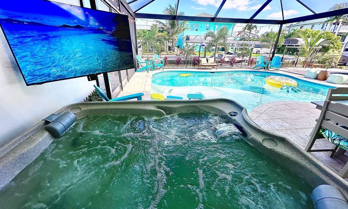 Estero Bay Shores Casa | NEW LISTING! CASA PINA BONITA- Waterfront Vacation Home w/ Boat Launch!