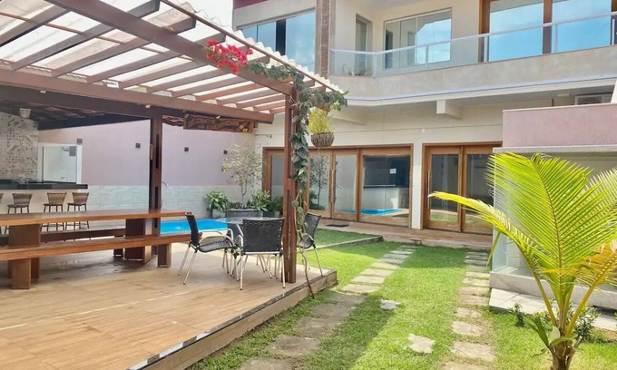 Vila Velha Casa | Casa+piscina+ Gourmet + ar Condicionado 8 Pessoas