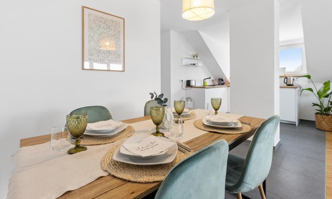 Hanfeld Apartamento | Casa Verde: Küche, TV, Nespresso, im Grünen