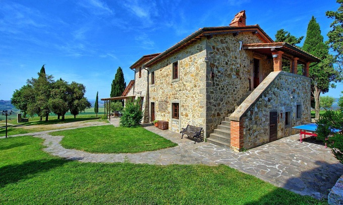 Castiglione d'Orcia Villa | Villa en Campiglia D'orcia con 8 habitaciones, capacidad 16