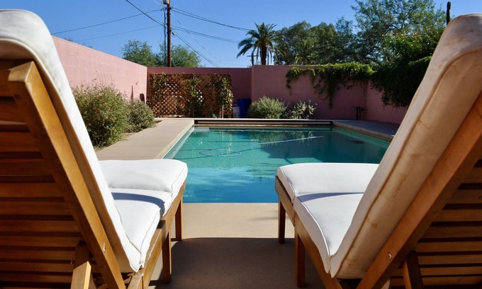 Peter Howell Casa | Casalola: Stylish Bungalow with Heated Pool in Midtown Tucson