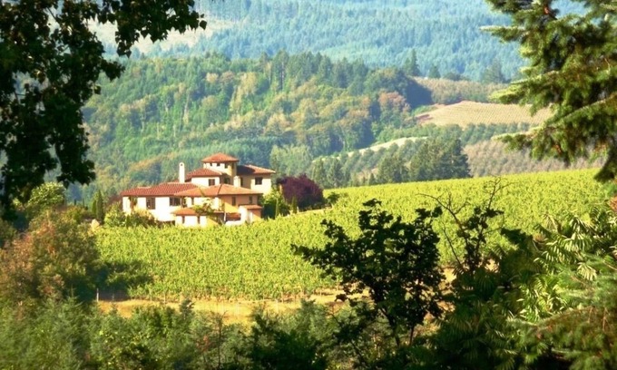 Forest Grove Casa | Casi Cielo Tuscan Vineyard Estate, North Willamette Valley, Vistas espectaculares