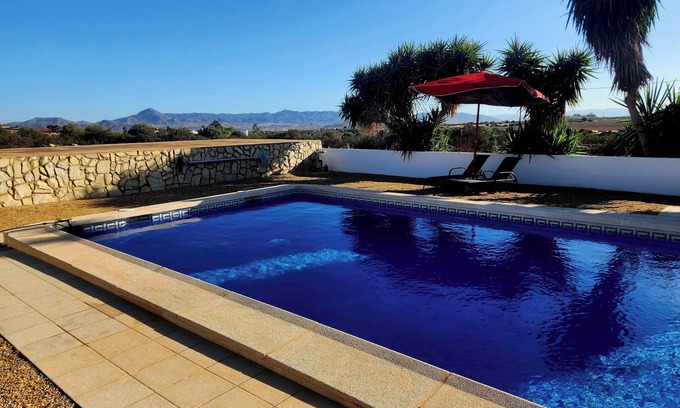 Huercal-Overa Apartamento | Casita-Max 2Guests-Pool-Patio-Bbq-Parking