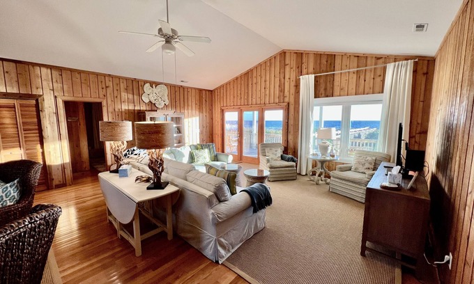 Caswell Beach Casa | CASWELL BEACH Oceanfront Home DOG FRIENDLY Linens/Beds Made BEACH AMENITIES