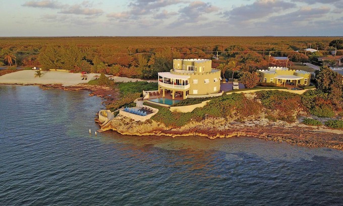 Gun Bay Casa | Cayman Castle: Gated Family Estate w/Infinity Pool, Private Beach, Free Kayaks