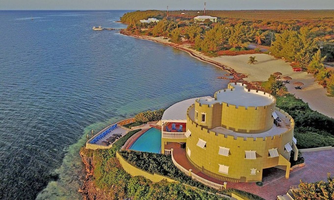 Gun Bay Casa | Cayman Castle: Luxury Gated Estate w/Elevated Views, Infinity Pool + Large Priva