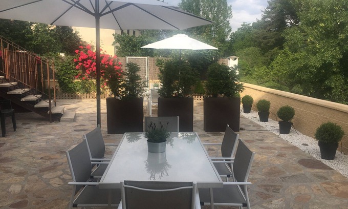 Montejo de la Sierra Cabaña | Casa rural Centeno, Terraza, Jardín BBQ, Chimenea, wifi, Hayedo Montejo