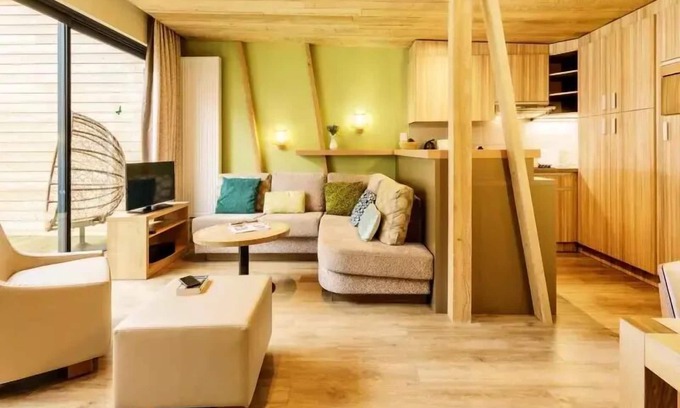 Curcay-sur-Dive Casa | Center Parcs - Domaine du Bois a Deer - Prima Cottage Eden 5 Habitaciones 8 personas