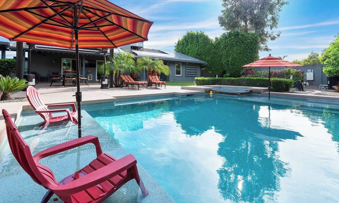 Paradise Valley Village Casa | Central Desert Getaway, Heated Pool + Hot Tub, Resort Vibes: Near golf & hiking!