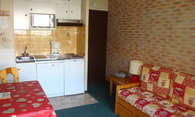 Pralognan-la-Vanoise Apartamento | Estudio con terraza - Centro del pueblo, cerca del teleférico y tiendas