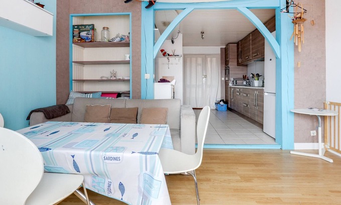 Biscarrosse Plage Apartamento | Estudio bonito en centro, cerca de playas