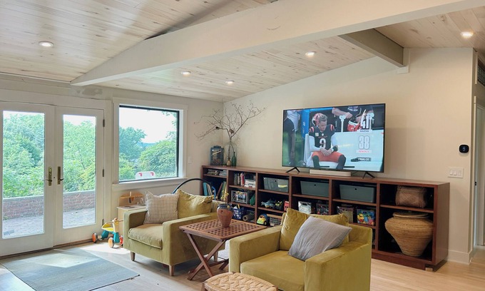 South End Casa | Centrally Located Bright Family Home with Peaceful Natural Views and Central A/C