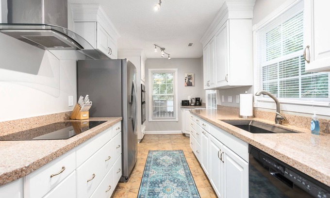 Greensboro Casa | Centrally Located Spacious Family-Friendly Home with Garage