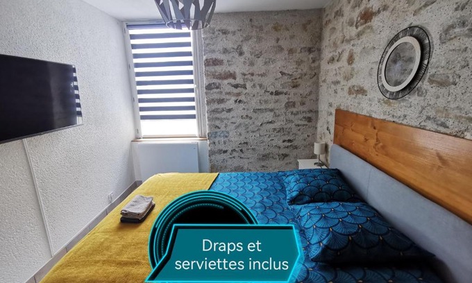 Vannes Apartamento | Centre Charmant 3 pièces- Vannes avec parking