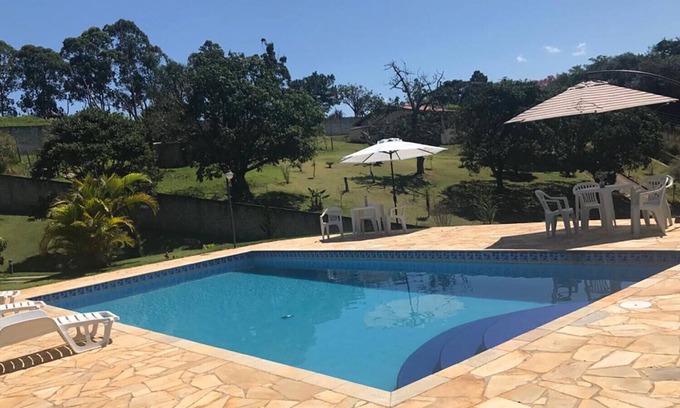 Campo Limpo Paulista Casa | Chácara c Wi-Fi, piscina e churrasq-Campo Limpo/SP