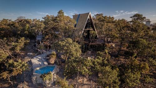 Alto Paraiso de Goias Chalet De Esquí | Chalé com vistas do vale encantado