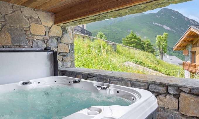 Les Belleville Chalet De Esquí | Chalet con jacuzzi, sauna, 6 habitaciones en Saint-Martin-de-Belleville
