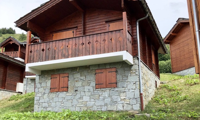 Valmeinier Chalet De Esquí | Chalet 10 personas al pie de las pistas - Piscina