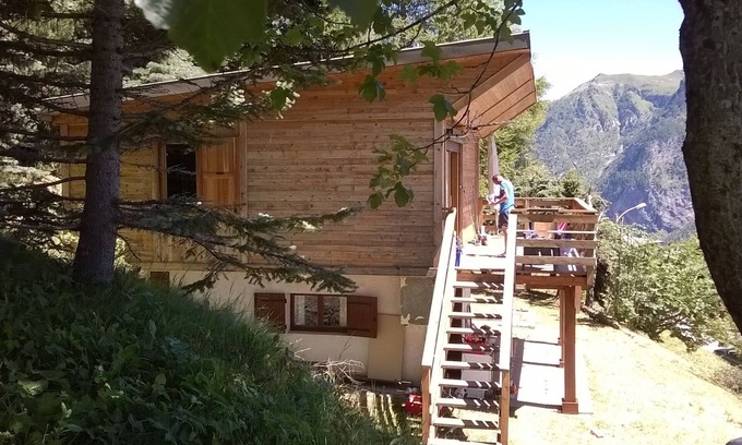 Orcieres-Merlette Chalet De Esquí | Chalet 10 pers. vista maravillosa, orientación sur, a 500 m a pie del centro de Merlette