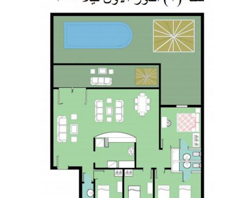 Marina El Alamein Apartamento | Chalet 2 v150 first floor 4 bedrooms green beach