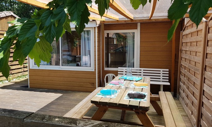 La Teste-de-Buch Chalet De Esquí | Chalet de 20m2 en pueblo de vacaciones con piscina tranquila en Arcachon