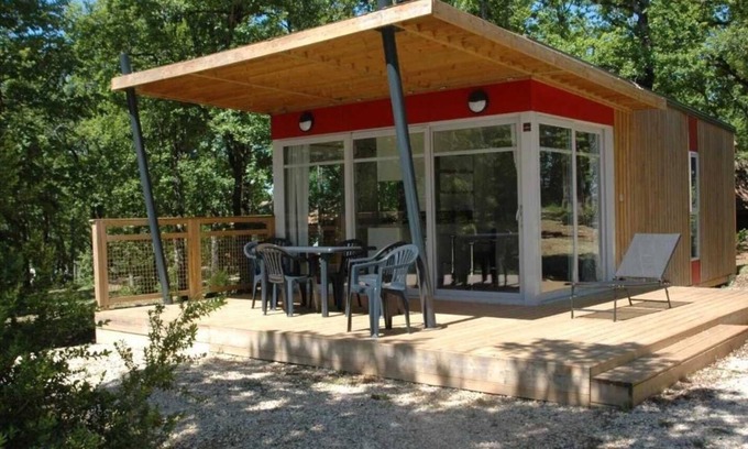 Saint-Cirq-Lapopie Chalet De Esquí | Chalet 3 étoiles - Piscine - efchcc