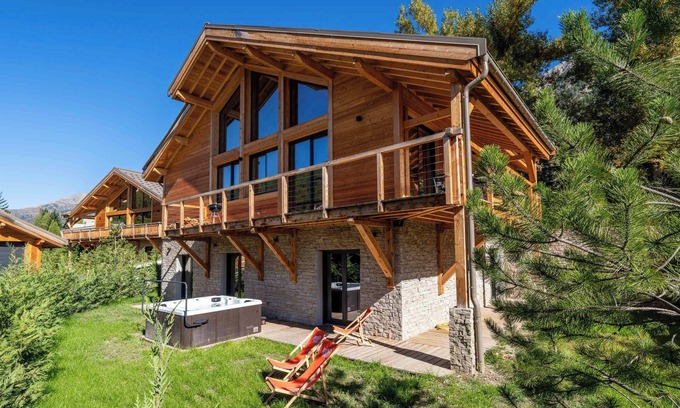 Forville Chalet De Esquí | Chalet 4 Friends - Luxe Spa - Briançon Serre Chevalier 1200 12 Personnes