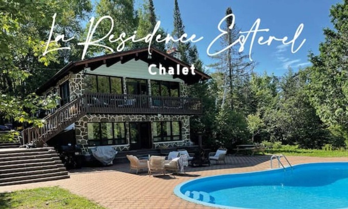 Esterel Chalet De Esquí | Chalet 4 oaks with swimming pool with access to the lake