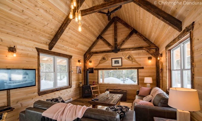 La Malbaie Chalet De Esquí | Chalet 6 pers. Petit lac, chevaux et Nature Parc Regional du Mont Grand Fonds.