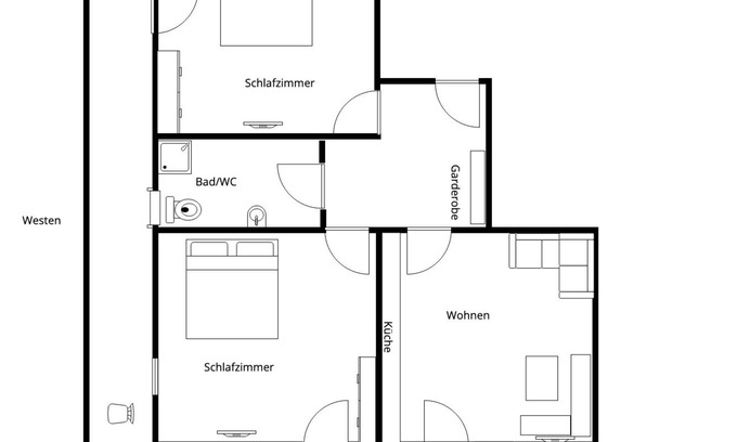 Bischofswiesen Apartamento | Chalet apartment Abendstern 1-4 pers., 62 m², 2 bedrooms, shower/WC, bathroom