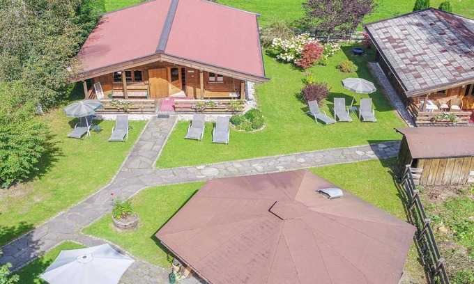 Oberndorf bei Kitzbuhel Apartamento | Chalet / Apartment mit Gartenblick im Gartenhotel Rosenhof bei Kitzbühel