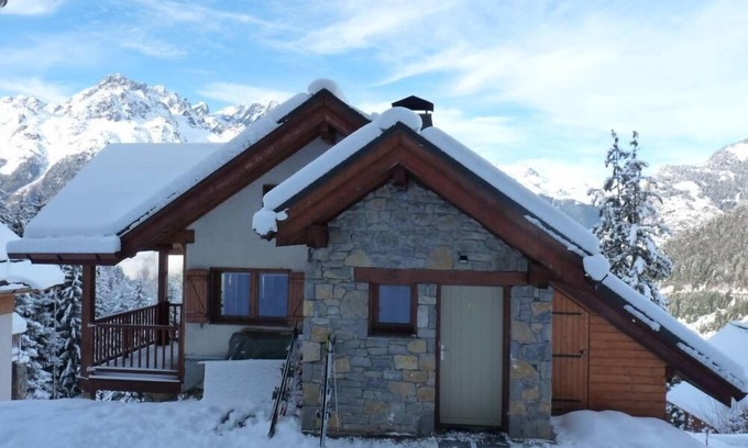 Oz Chalet De Esquí | Casa de montaña (madera / piedra) - Oz-en-Oisans